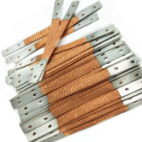 Bande de liaison flexible en cuivre tressé pour batterie de moteur automobile, vente en gros d'usine