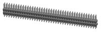 Connecteur à broches double rangée TJC8, pas de 2,54 mm, utilisé pour les cartes de circuits imprimés, conforme RoHS, couleur noire, fabriqué en Chine, prix d'usine