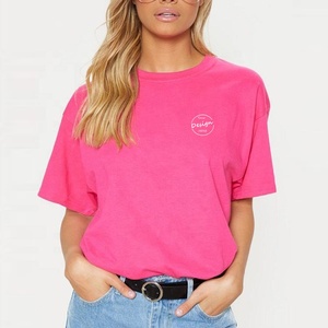 OEM Top Venta Algodón Softy Alta Calidad Longitud media de lujo Mujeres <span class=keywords><strong>Camiseta</strong></span> Vestido de las mujeres Scoop Bottom Tallas grandes <span class=keywords><strong>Camiseta</strong></span> para damas - Product Image 6