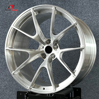 Jantes forgées monobloc brossées personnalisées à rayons multiples 16 17 18 19 20 21 22 pouces 5x100 5x112 5x114.3 en alliage d'aluminium