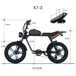 จักรยานไฟฟ้า Dynalion รุ่น Fat Tire Long Range สำหรับผู้ใหญ่ ยางสำหรับปั่นบนภูเขา รุ่น K7-2 K7-2 - Product Image 6