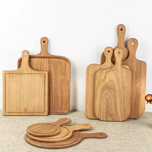 Large Reversible Multipurpose Thick Wood Chopping Cutting Board Kitchen Wooden Chopping Board with Drip Juice Groove wholesale