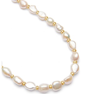Collar de Perlas de Agua Dulce Barrocas con Cuentas Hechas a Mano de Acero Inoxidable 316l, Joyería Gemnel 2022 para Hombre - Product Image 3