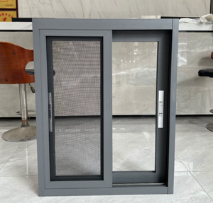 Fenêtres et portes coulissantes antivol en aluminium, double vitrage pliant, ISO9001, pour immeuble de bureaux - Product Image 5