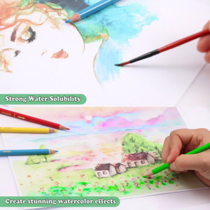 FOSKA Set di Matite Colorate 72/120 Pigmenti Vivaci per Uso a Secco e Umido, Idrosolubili, per Bambini, Presentate in Scatola di Metallo - Product Image 4