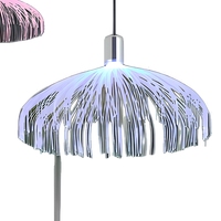 Lampe LED en fibre optique Méduse, lumière d'ambiance décorative colorée et changeante de couleur, pour extérieur, ciel étoilé, musée d'art, et tendance influenceur