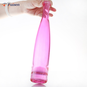Botella de Vidrio <span class=keywords><strong>Rosa</strong></span> Claro de 500 ml Personalizable, Apta para <span class=keywords><strong>Vodka</strong></span>, con Corcho - Product Image 5