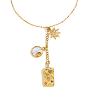 Хит продаж, позолоченное длинное ожерелье из нержавеющей стали для мамы, подарки, юбилеи - Product Image 5