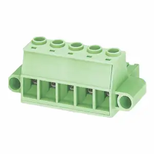 Aansluitblok Stekker Pitch 10.16Mm Hoge Stroom Connector Met Flens/Pcb Terminal Block / Pluggable Terminal Block