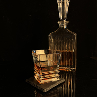 Verre à whisky épais à base épaisse réutilisable et durable de style ancien, 10 oz, classique avec emballage personnalisé