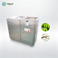 Machine à éplucher les bananes vertes et les bananes jaunes mûres en acier inoxydable 304, électrique, haute efficacité, vente en gros