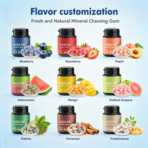 Goma de Mascar Remineralizante Sin Azúcar con Xilitol en Forma de Cubo, Sabor Dulce, Caramelo para Refrescar el Aliento, Paquete OEM - Product Image 3