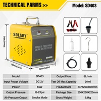 Localizador de Fugas Profesional Rápido, Detector de Fugas de Humo con Limpiador de Inyectores de Combustible para Autos, Herramienta de Diagnóstico EVAP de 12V, Reparación Automotriz
