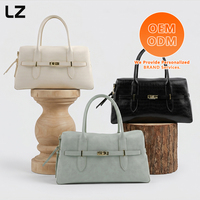 Sacs à main LZ OEM en cuir véritable texturé crocodile vintage avec logo personnalisé pour femmes, grande capacité, sac à bandoulière à poignée supérieure, directement de l'usine