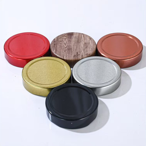 Produits phares : Pot en verre transparent avec couvercle rond en fer de 150 ml/500 ml pour cornichons, bouteille de bœuf, confiture de poivre, miel, aliments en conserve, pot en verre - Product Image 5