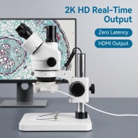 REHAZE Digital Optical Stereo Microscope 10x Eyepiece 1080p HD LED Display Auto Focus IP53