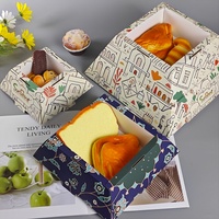 Boîte de présentation pyramide en carton réutilisable Sunshine Custom pour gâteaux, desserts, pains et plateaux de collations
