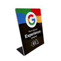 Sans contact Google Map Review Nfc Tap Stand Logo personnalisé Qr Code Scanning Table Menu Display Stand