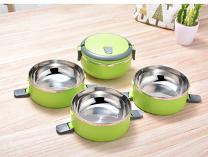 ECO Friendly High Quality Multicolor Stainless Steel Vacuum <strong>Insulated</strong> Microwavable BPA Free Portable Bento <strong>Lunch</strong> <strong>Box</strong> - Product Image 2