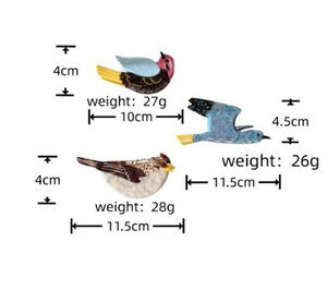 Nouvelles pinces à cheveux en acétate motif oiseau mignon, style européen et américain, pinces à cheveux en acétate motif animal de dessin animé, pinces à cheveux personnalisées pour femmes - Product Image 2