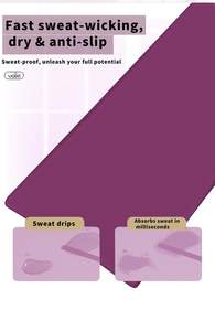 Tapete de Yoga de Caucho Natural Ecológico de 5mm de Grosor, Forma de Arco/Halva Ovalada, Antideslizante, Resistente al Agua, para Fitness Profesional - Product Image 5