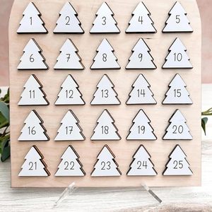 Decorazioni Natalizie in Legno, Ornamento Conto alla Rovescia del Grinch, Calendario dell'Avvento, Decorazione da Tavolo e da Appendere <span class=keywords><strong>per</strong></span> la Casa - Product Image 3
