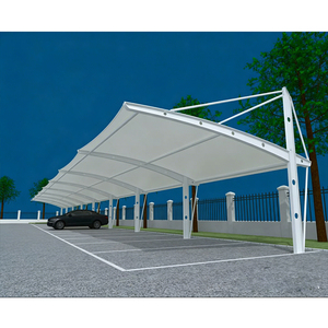 Structure de stationnement automobile à faible entretien, abri de stationnement en treillis, auvent de stationnement en tension, abri de voiture, abri de stationnement - Product Image 4