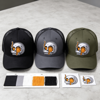 Casquette de camionneur personnalisée à profil moyen, réglable, avec broderie de patch animalier, plusieurs couleurs unies, devant en coton et dos en maille, pour le streetwear et l'extérieur