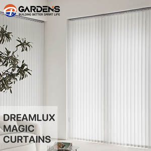 Jardín personalizado diseño Popular eléctrico Vertical persianas transparentes motorizadas Hanas persianas sombra sueño como cortina Xiaomi Tuya - Product Image 1