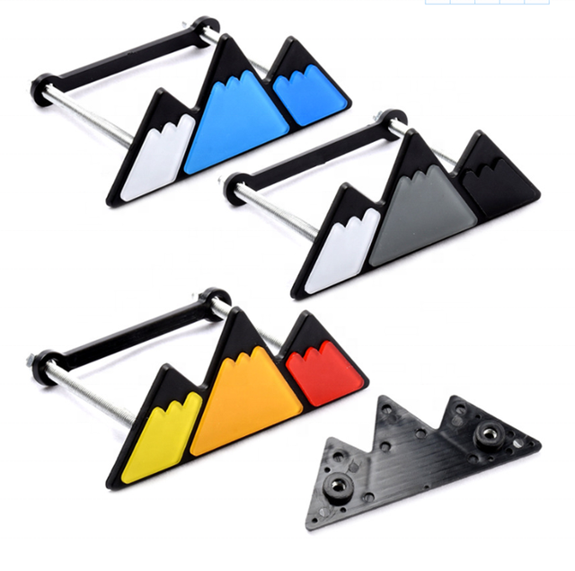 Customized ABS Car Body Decoration Tri-color Three Color Car Grill Emblem Badge Sticker