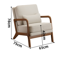 Fauteuil de salon en bois moderne minimaliste de haute qualité, chaises de salle à manger inclinables confortables pour la maison, le bureau, style traditionnel antique