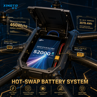 Batterie de drone à semi-conducteurs à très haute densité énergétique en promotion 16S 52000mAh 59.2V 460Wh/kg – Pack d'alimentation UAV nouvelle génération – Vente directe usine