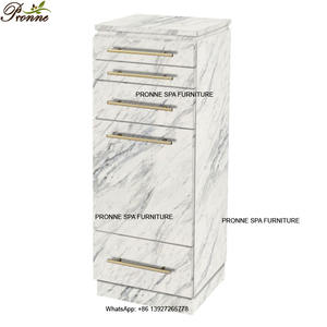 Chariot de coiffeur en bois durable verrouillable de station de <span class=keywords><strong>style</strong></span> d'or de salon de coiffure - Product Image 3