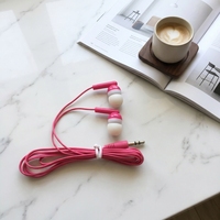 Écouteurs intra-auriculaires jetables économiques avec embouts en PVC, filaires, interface 3,5 mm, 120 cm, pour guides touristiques, musées et visites de la ville