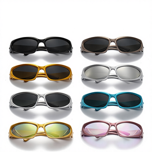 แว่นกันแดดทรงสปอร์ตสไตล์สตีมพังก์สำหรับผู้หญิง รุ่น CL920 แบบเต็มกรอบ เลนส์โพลาไรซ์ป้องกันรังสียูวี 400 วัสดุ PC สำหรับกิจกรรมกลางแจ้ง นำเข้าจากยุโรป - Product Image 1