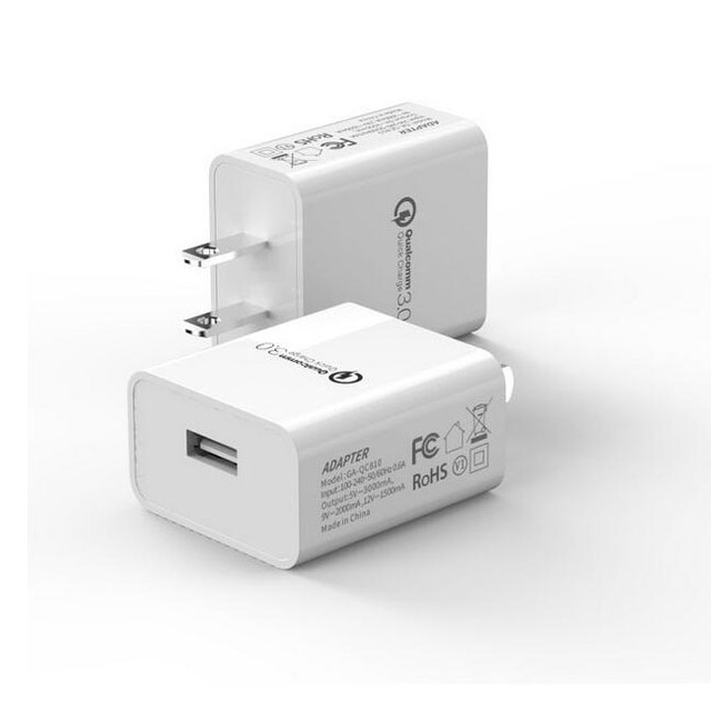 QC3.0 USB Wall Quick Charger 5V 3A 18W QC 3.0 Fast Charging 18W USB Wall Charger