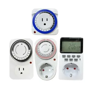 Mechanical Electric 24 Hour Plug-in Outlet Timer Switch Programmable Indoor Timer For Grow Tent Lights