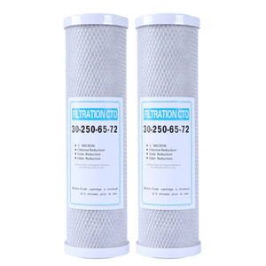 Filtration Cto 8-Inch Flat Mouth <b>Compressed</b> Carbon Filter Cartridge 5 Micron For Water Purifier Pre Filter - Product Image 2