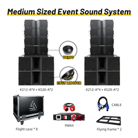Altavoz Activo para Conciertos Big Line Array K212 con Doble Subwoofer KS28 de 12 Pulgadas