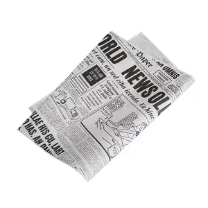 環境にやさしいカスタムプリント食品包装紙レストランタコデリ紙ベーキング耐油紙