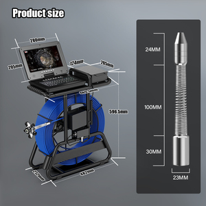 Vente directe <span class=keywords><strong>d</strong></span>'usine, caméra <span class=keywords><strong>d</strong></span>'<span class=keywords><strong>inspection</strong></span> des égouts Bondi 10 pouces, écran LCD couleur IPS 1080p, objectif en saphir en acier inoxydable, 1 an - Product Image 4