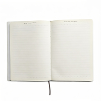 Carnet de notes cousu de qualité supérieure 205 x 142 mm, ligné, avec couverture en PP et marque-page en ruban pour le bureau et l'école