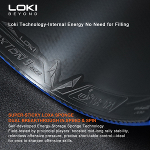 Caoutchouc <span class=keywords><strong>de</strong></span> ping-pong Loki Rxton 9Pro Player-special, éponge Loxa 2,1 mm, haute vitesse et rotation, caoutchouc <span class=keywords><strong>de</strong></span> <span class=keywords><strong>tennis</strong></span> <span class=keywords><strong>de</strong></span> <span class=keywords><strong>table</strong></span> pour jeu offensif - Product Image 3