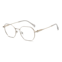 Gafas Ópticas de Metal con Montura de Diseño Clásico, Pulidas a Mano, de Alta Calidad, para Hombre y Mujer, 2026