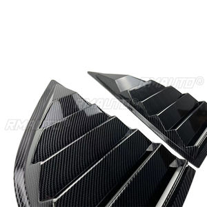 Persiana para Ventana de Coche para Dodge Challenger 2008-2023, Rejilla de Ventilación Lateral Trasera, Estilo XE V4, Cubierta Decorativa, Piezas de Automóvil, Negro Brillante - Product Image 4