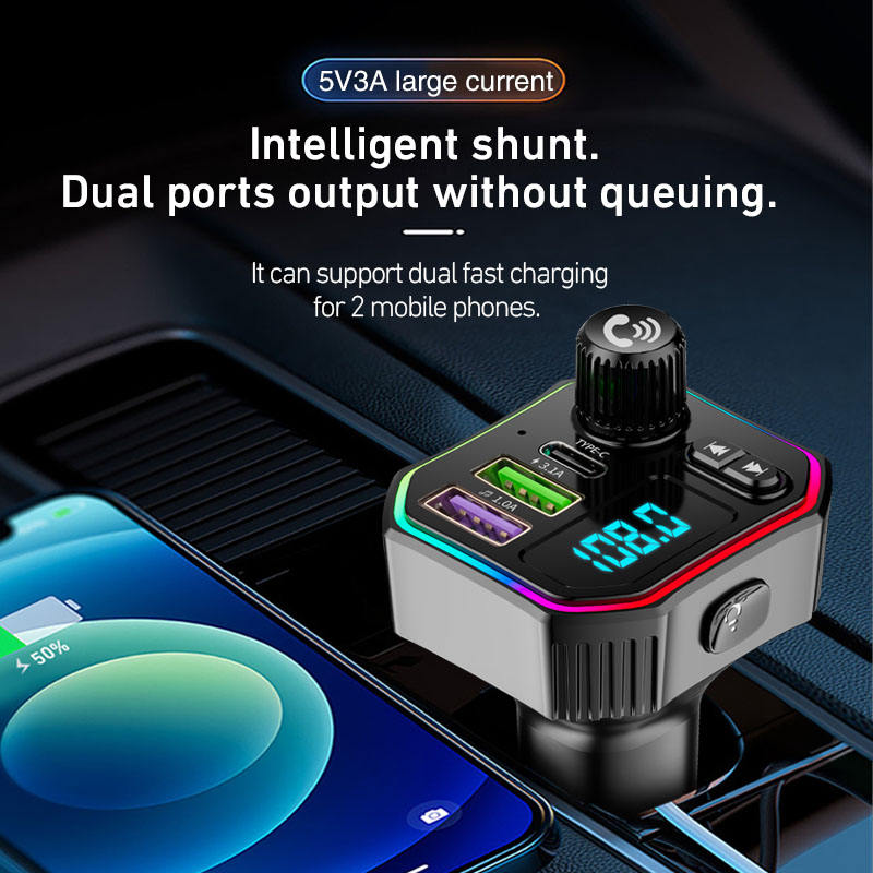 HT-5 Car Kit Wireless FM Transmitter with Bluetooth