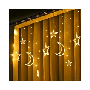 <span class=keywords><strong>Ramadan</strong></span> décoration LED fée scintillante étoile rideau lumières pour intérieur extérieur chambre anniversaire fête de mariage - Product Image 1