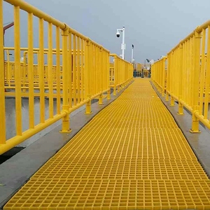Chất lượng ổn định lối đi lan can an toàn ổn định nhà sản xuất FRP GRP tay vịn hệ thống cho cầu thang đường ray nền tảng guardrails - Product Image 6