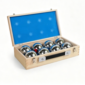 Kit <span class=keywords><strong>de</strong></span> boules <span class=keywords><strong>de</strong></span> pétanque en acier inoxydable <span class=keywords><strong>de</strong></span> 73 mm, 8 pièces, boules <span class=keywords><strong>de</strong></span> bocce avec boîte en bois pour divertissement familial en plein air, pelouse, <span class=keywords><strong>plage</strong></span> - Product Image 6