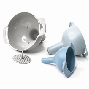 Utensílios de Cozinha: Conjunto de Funis de Plástico de Grau Alimentício 4 em 1 para Óleo e Vinho, Funis Pequeno, Médio e Grande com Coador Removível - Product Image 4